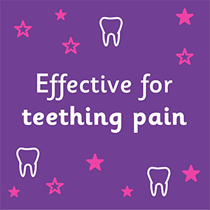Effective for teething pain banner