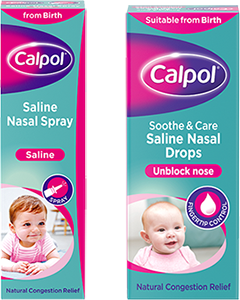 Calpol Saline Nasal drops to unblock nose, suitable from birth