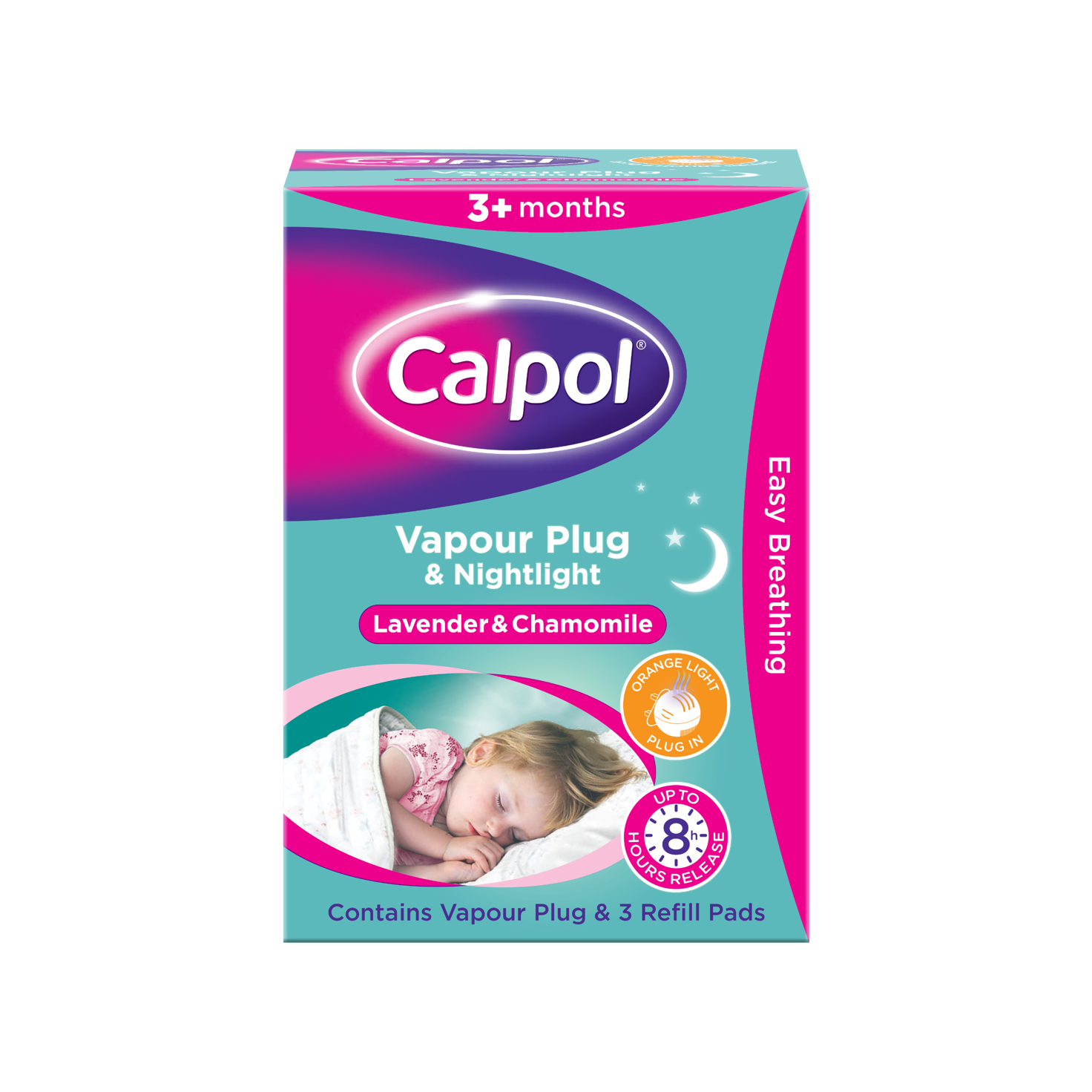 Calpol Vapour Plug and Nightlight Lavender and Chamomile for easy breathing