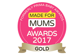 Gold badge for made for mums awards 2017