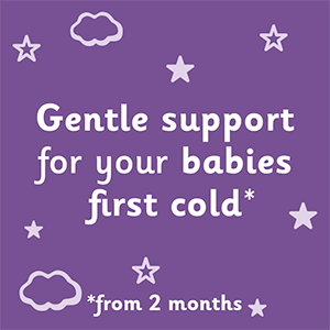 Gentle support for your babies first cold banner
