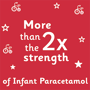 More than 2x the strength of Infant Paracetamol banner