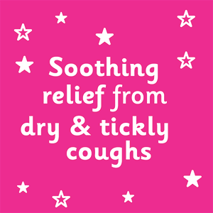 Soothing relief from dry, tickly coughs & sore throat banner