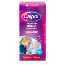 CALPOL® Sugar Free Infant Suspension Strawberry Flavour 100ml