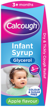 Calcough apple flavour infant syrup for dry and tickly coughs